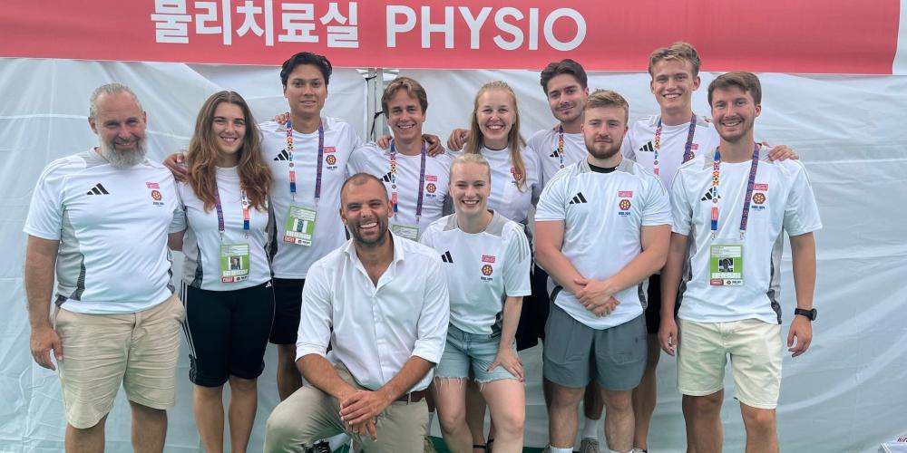 Fysiostudenter deltok på Homeless World Cup