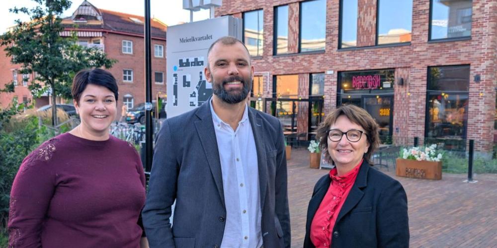På plass i Lillestrøm sentrum 