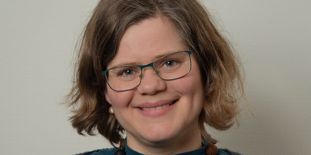 Portrett av Sigridur Vilhjamsdottir.